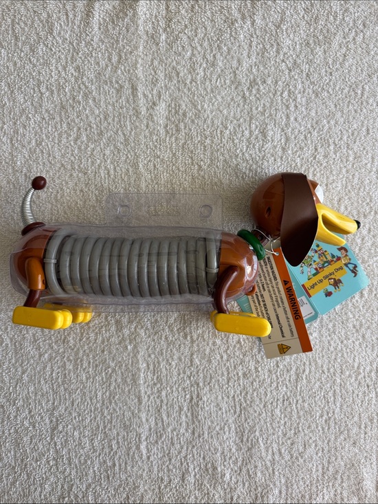 Disney Other - Disney Pixar Toy Story “Light Up Slinky Dog” Toy - Brown & Yellow